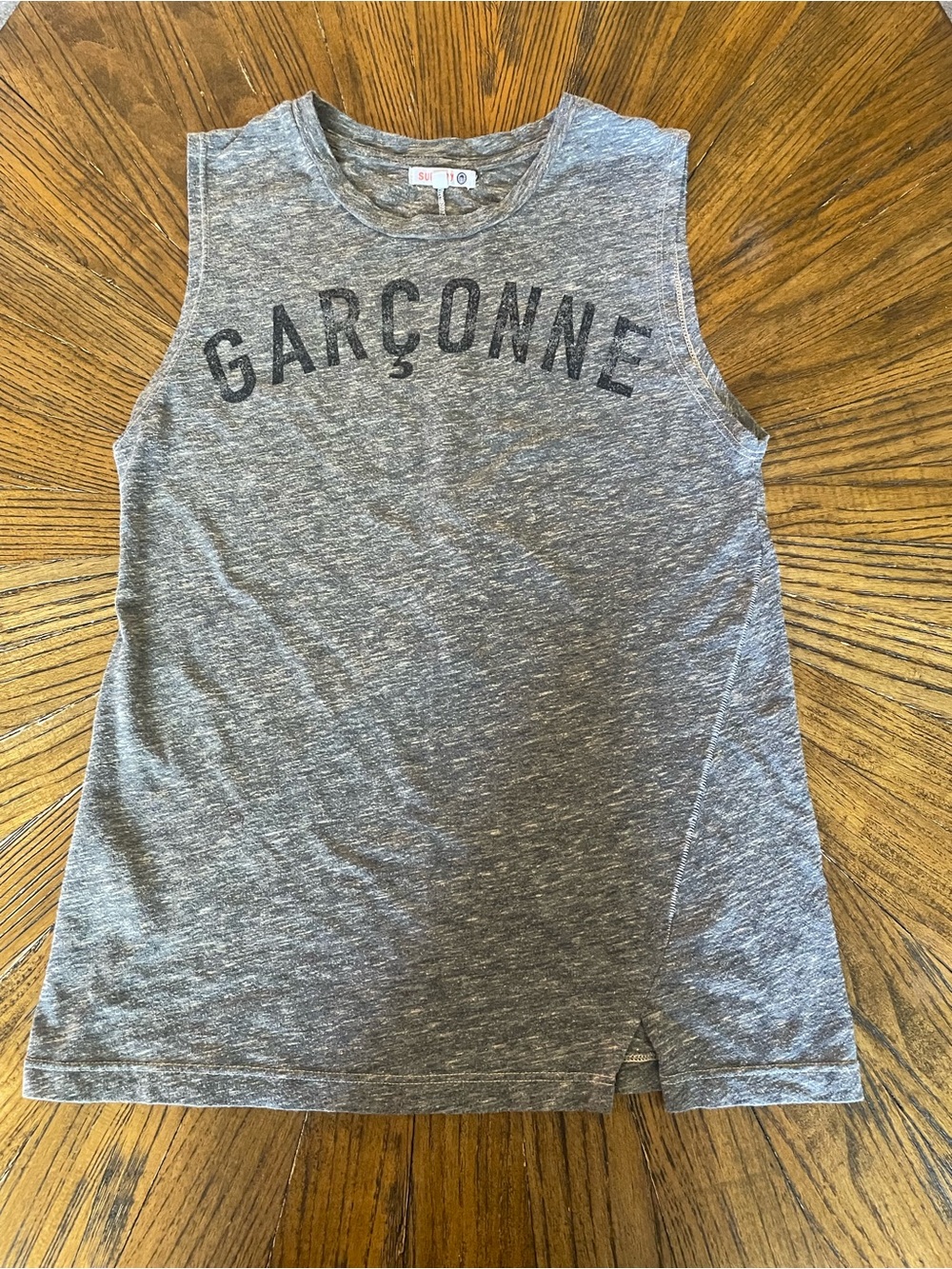 Sundry GARÇONNE Gray Heather Crewneck Tee
